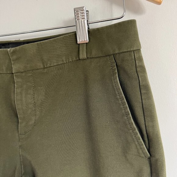 Banana Republic Sloan Flare Stretch Pants Olive Green Size 4 - Picture 6 of 11
